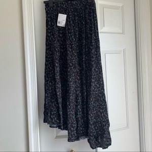 Floral print maxi skirt